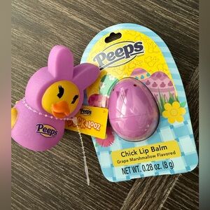 NWT Peeps Lip Balm & Rubber Duck